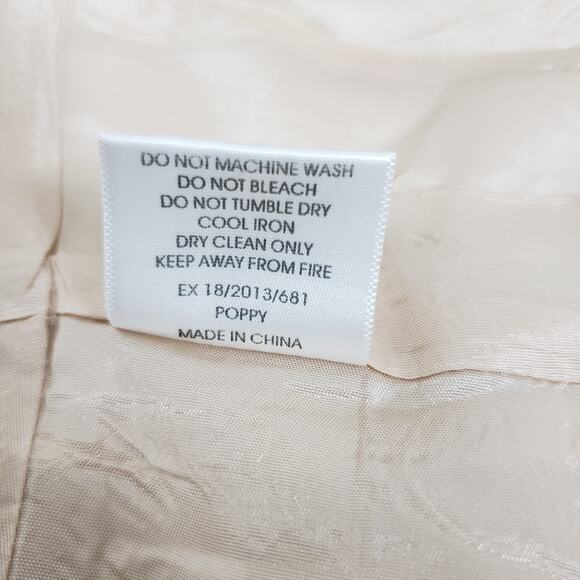 Reiss Poppy Blazer Jacket Size M/L Peplum Pleated Fitted Inverted Notch Collar - Picture 16 of 16